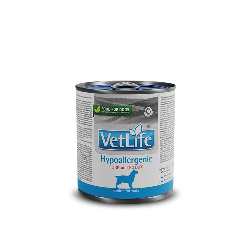 VET LIFE DOG HYPOALLERGENIC MAIALE E PATATE 300 GR