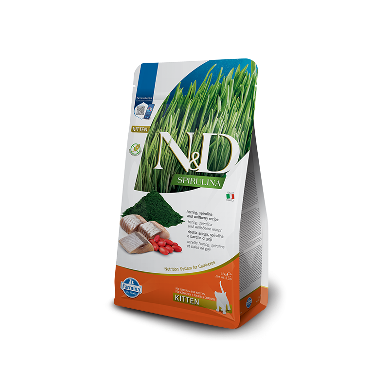 ND CAT SPIRULINA ARINGA KITTEN 1,5 KG