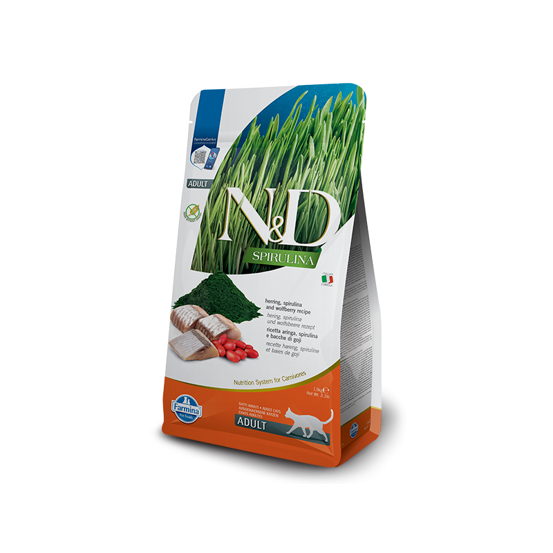 ND CAT SPIRULINA ARINGA ADULT 1,5 KG