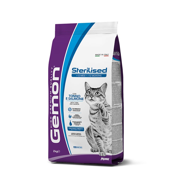 GEMON CAT STERILIZED TONNO E SALMONE 2 KG