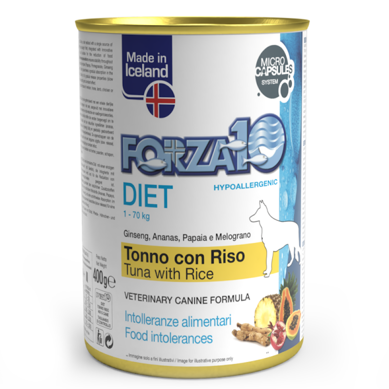 FORZA 10 CANE DIET PATÈ TONNO E RISO LATTINA 400 GR