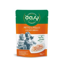 OASY CAT MORE LOVE PETTO DI POLLO BUSTINA 70 GR