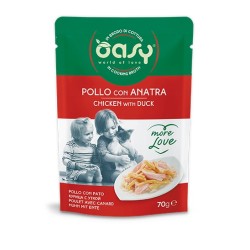 OASY CAT MORE LOVE POLLO E ANATRA BUSTINA 70 GR