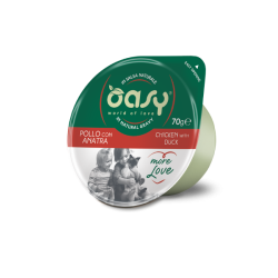 OASY CAT MORE LOVE POLLO E ANATRA CUP 70 GR