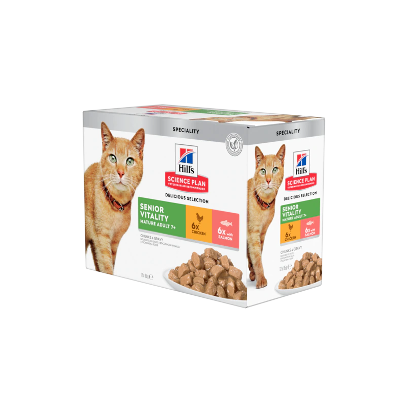 HILLS GATTO SENIOR VITALITY 12 BUSTINE 85 GR