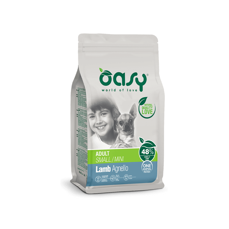 OASY DOG ONE ADULT SMALL AGNELLO 800 GR