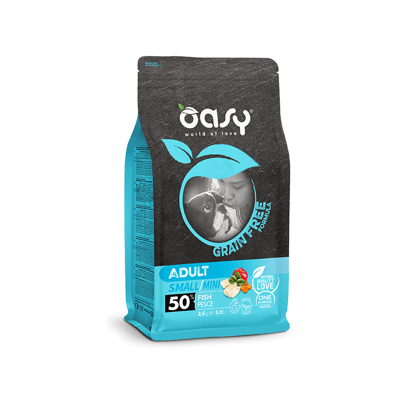 OASY DOG GRAIN FREE ADULT SMALL MINI PESCE 2,5 KG