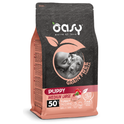 OASY DOG GRAIN FREE PUPPY MEDIUM LARGE TACCHINO 2,5  KG