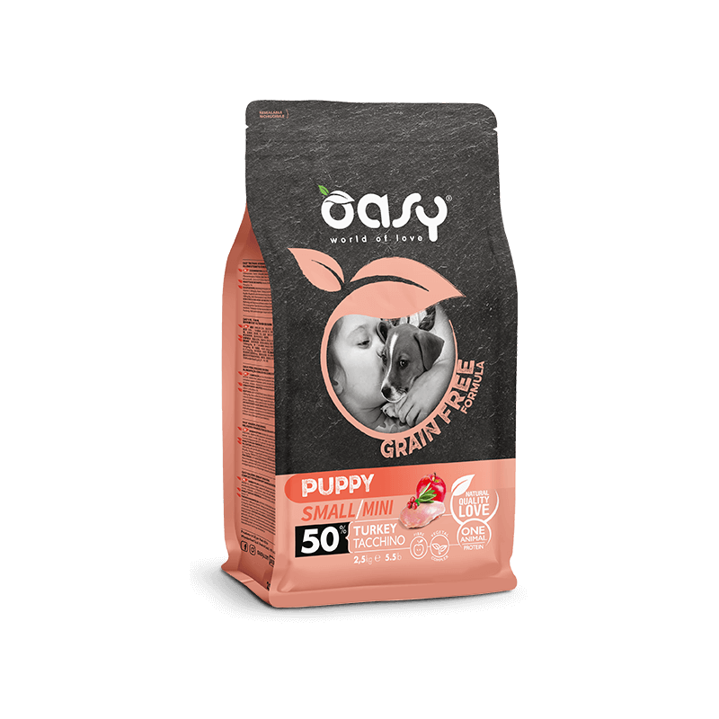 OASY DOG GRAIN FREE PUPPY SMALL MINI TACCHINO 2,5 KG