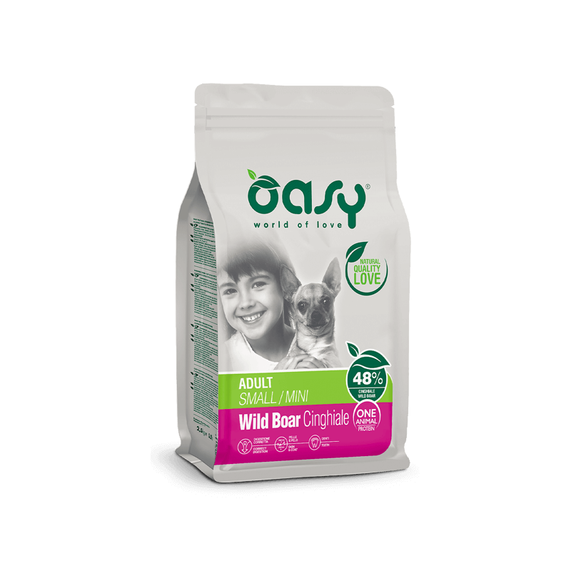 OASY DOG ONE ADULT SMALL CINGHIALE 2,5 KG