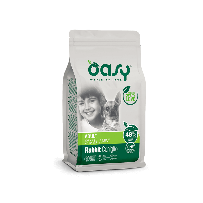 OASY DOG ONE ADULT SMALL CONIGLIO 2,5 KG