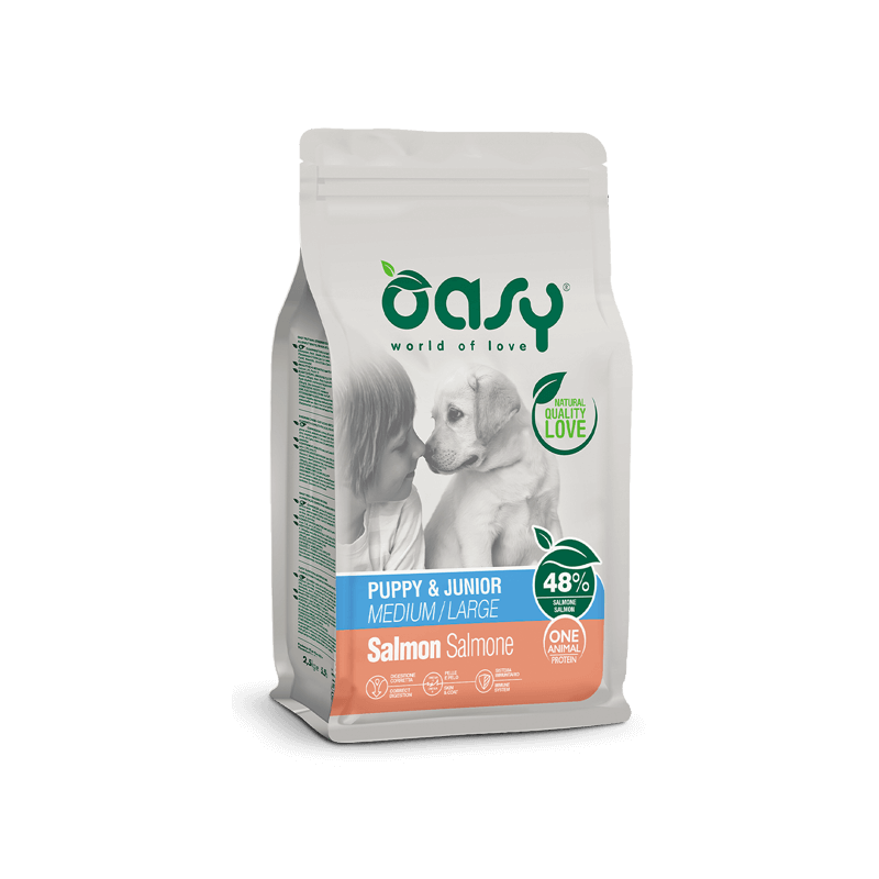 OASY DOG ONE PUPPY SALMONE 12 KG