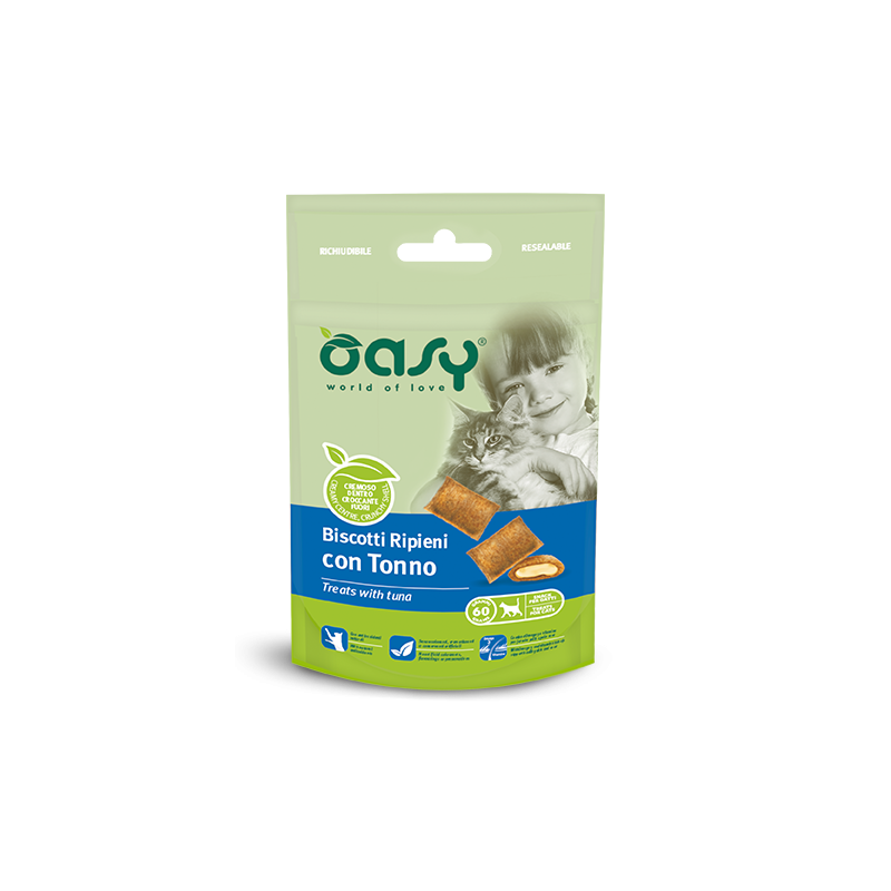 OASY SNACK CAT BISCOTTI TONNO 60 GR