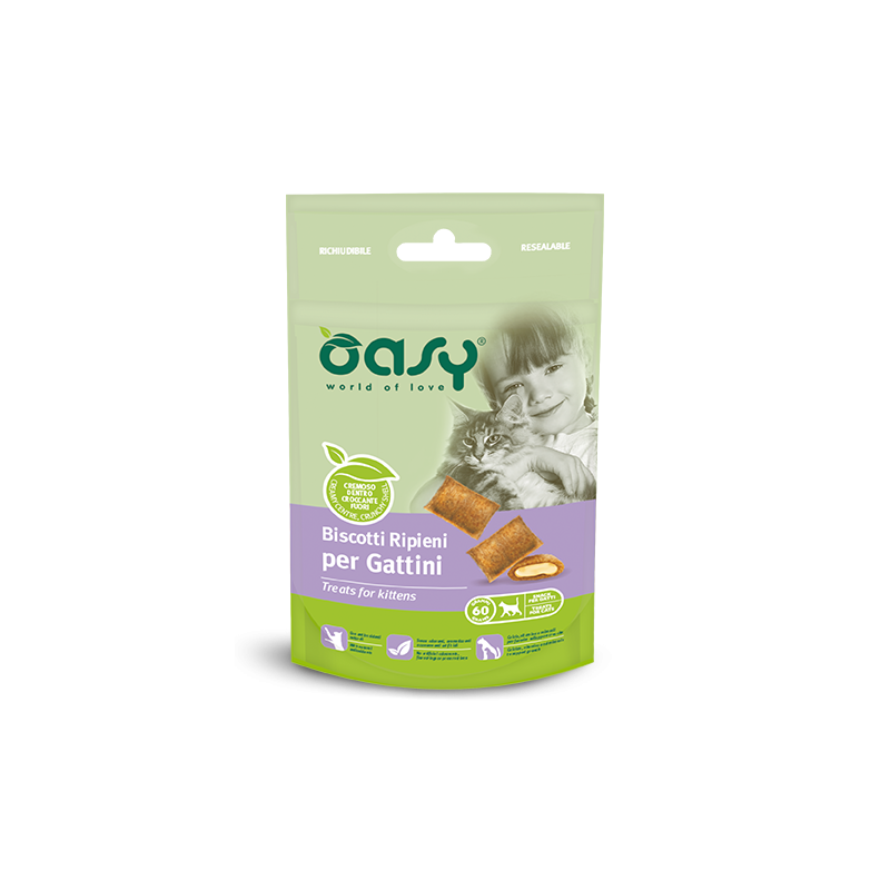 OASY SNACK CAT BISCOTTI GATTINI 60 GR