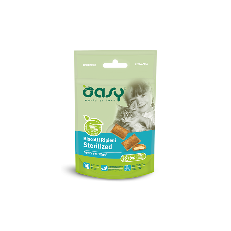 OASY SNACK CAT BISCOTTI STERILIZED 60 GR