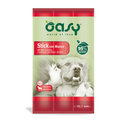 OASY SNACK DOG STICK MANZO 3 X 12 GR