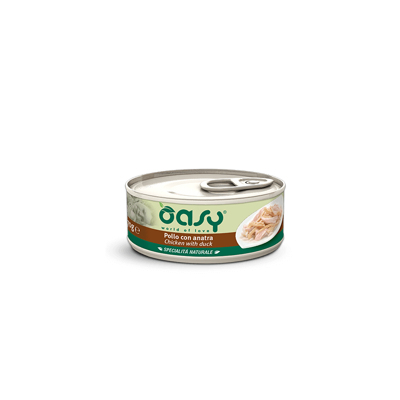 OASY CAT POLLO E ANATRA LATTINA 70 GR