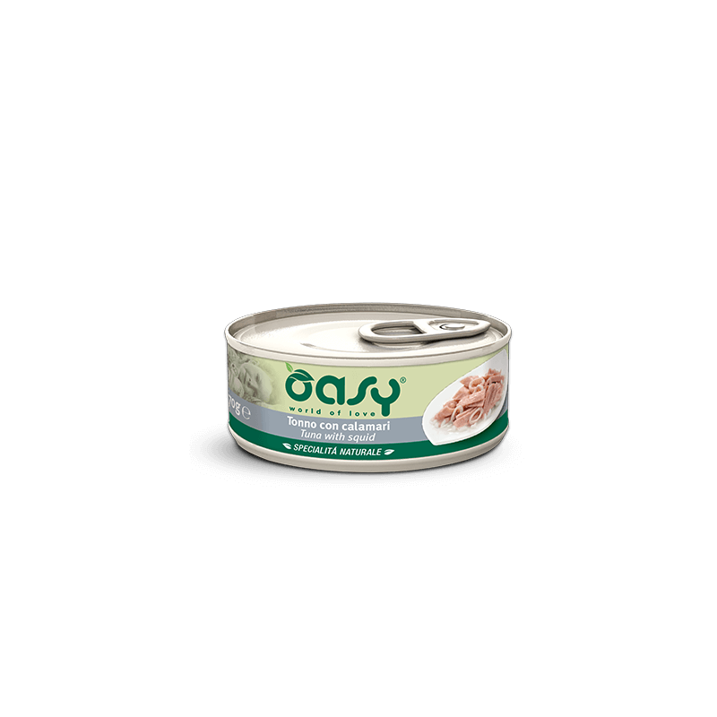 OASY CAT TONNO E CALAMARI LATTINA 150 GR