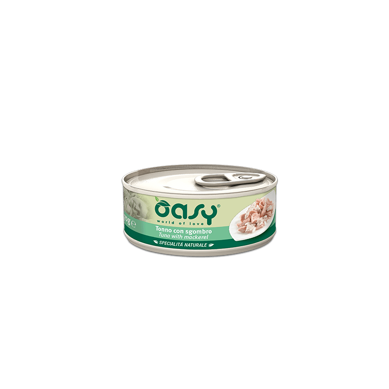 OASY CAT TONNO E SGOMBRO LATTINA 70 GR