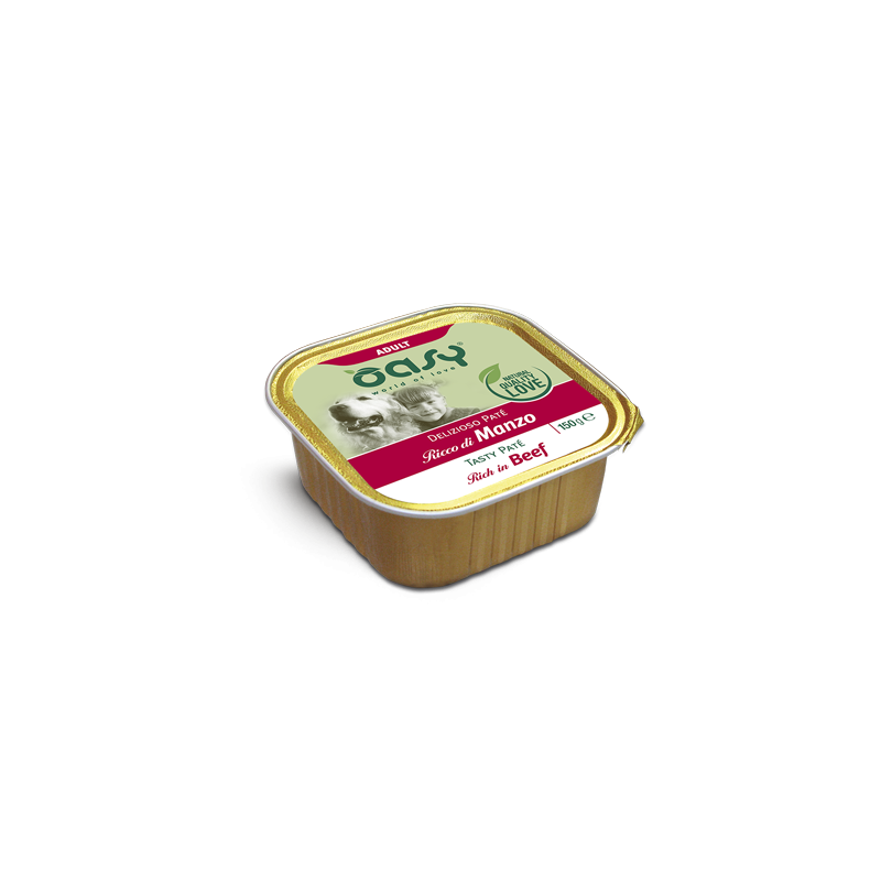 OASY DOG DELIZIOSO PATE' MANZO VASCHETTA 150 GR