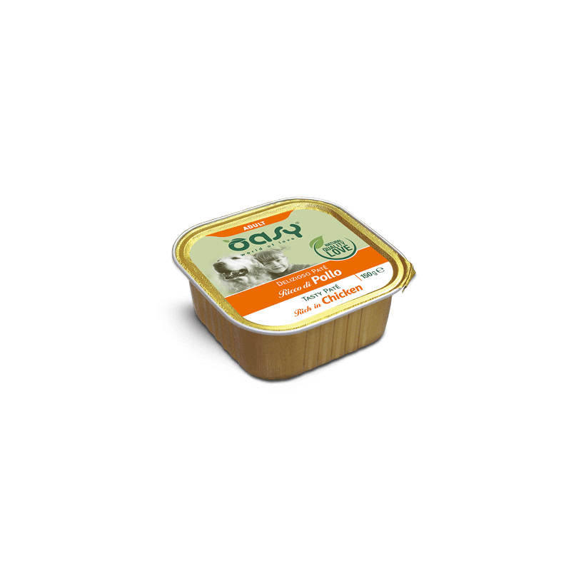 OASY DOG DELIZIOSO PATE' POLLO VASCHETTA 150 GR