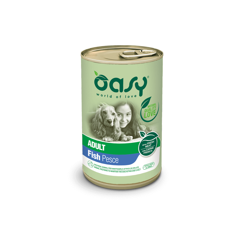 OASY DOG LIFESTAGE PESCE LATTINA 400 GR