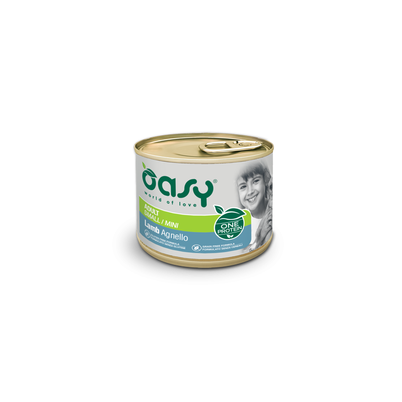 OASY DOG ONE ADUL SMALL AGNELLO LATTINA 200 GR