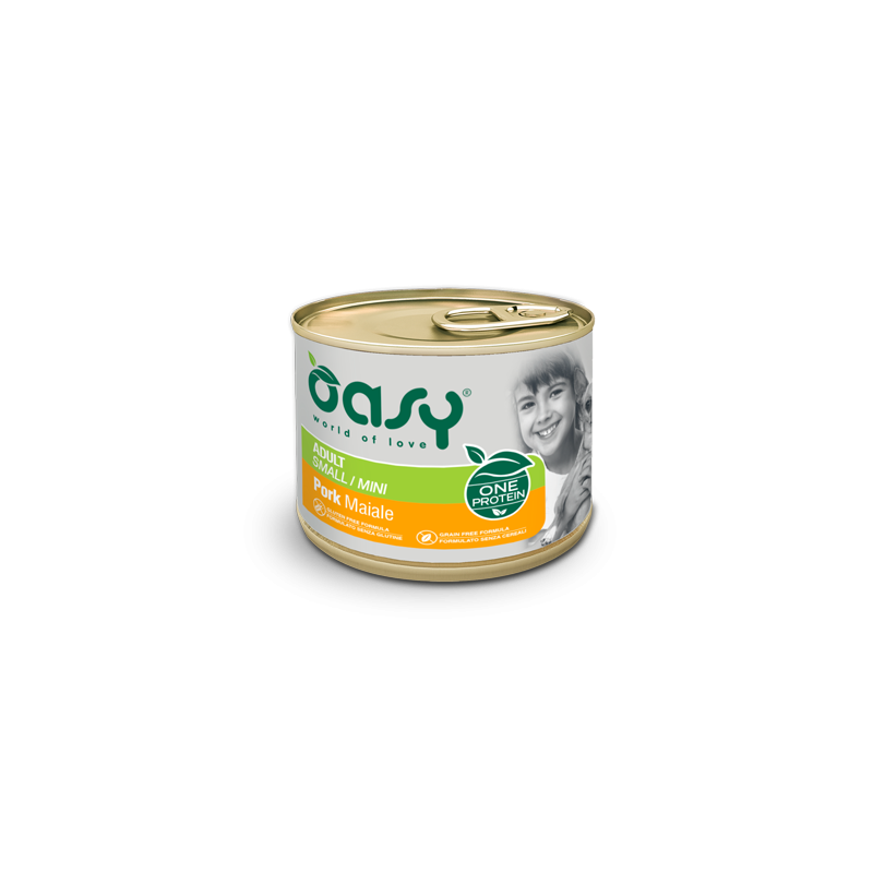 OASY DOG ONE ADULT SMALL MAIALE LATTINA 200 GR