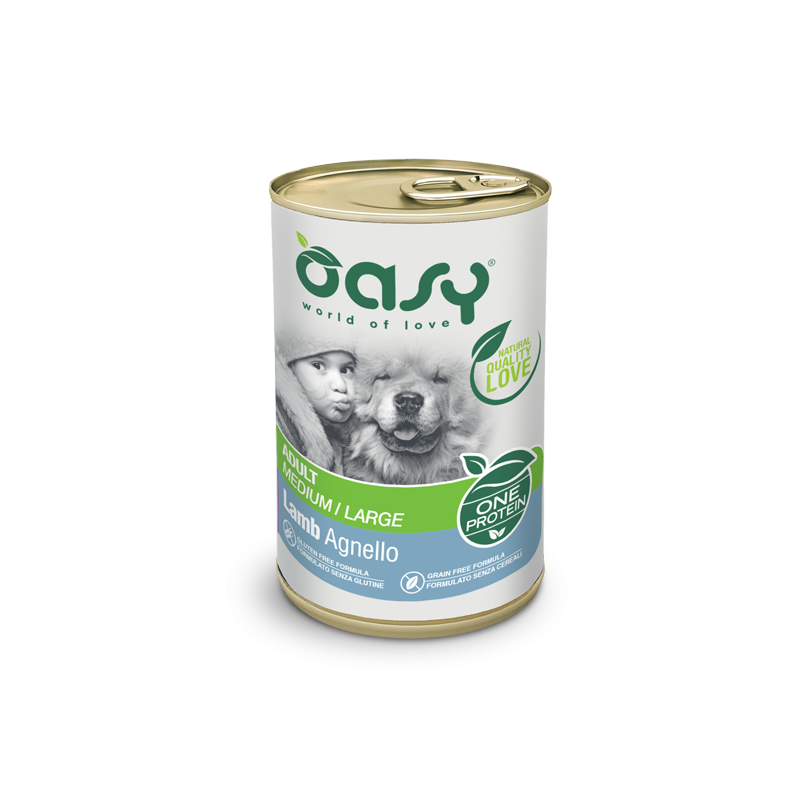 OASY DOG ONE AGNELLO LATTINA 400 GR