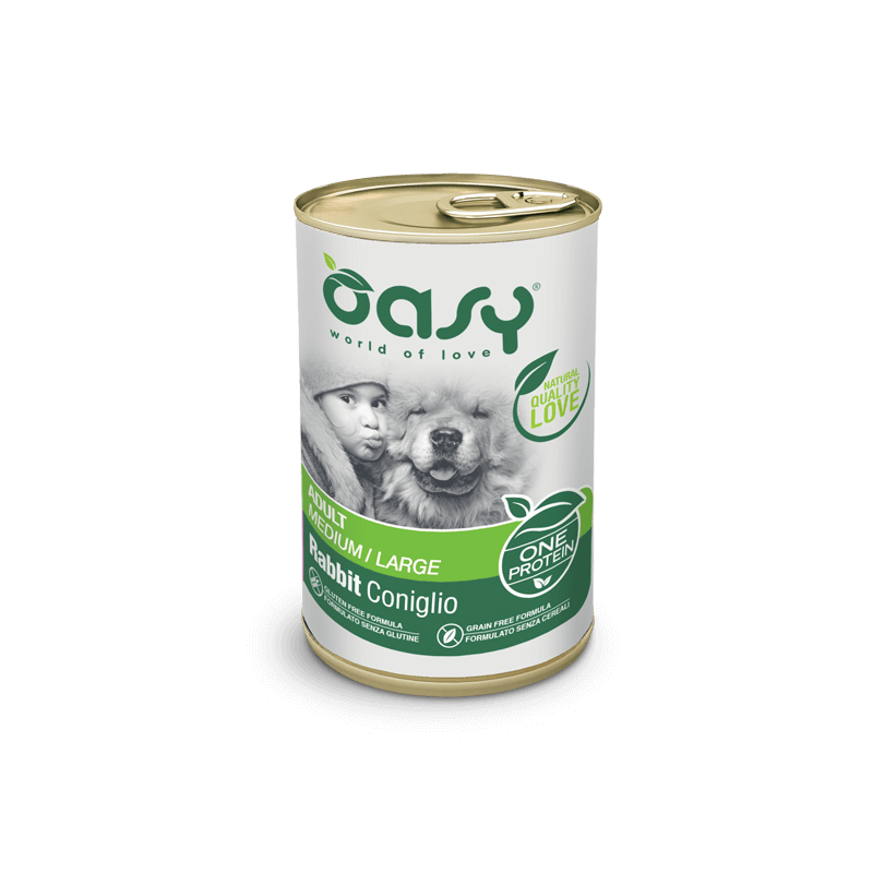 OASY DOG ONE CONIGLIO LATTINA 400 GR