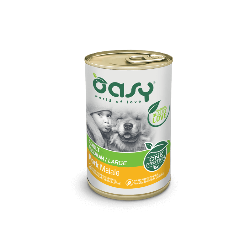 OASY DOG ONE MAIALE LATTINA 400 GR