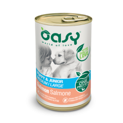 OASY DOG ONE PUPPY SALMONE LATTINA 400 GR