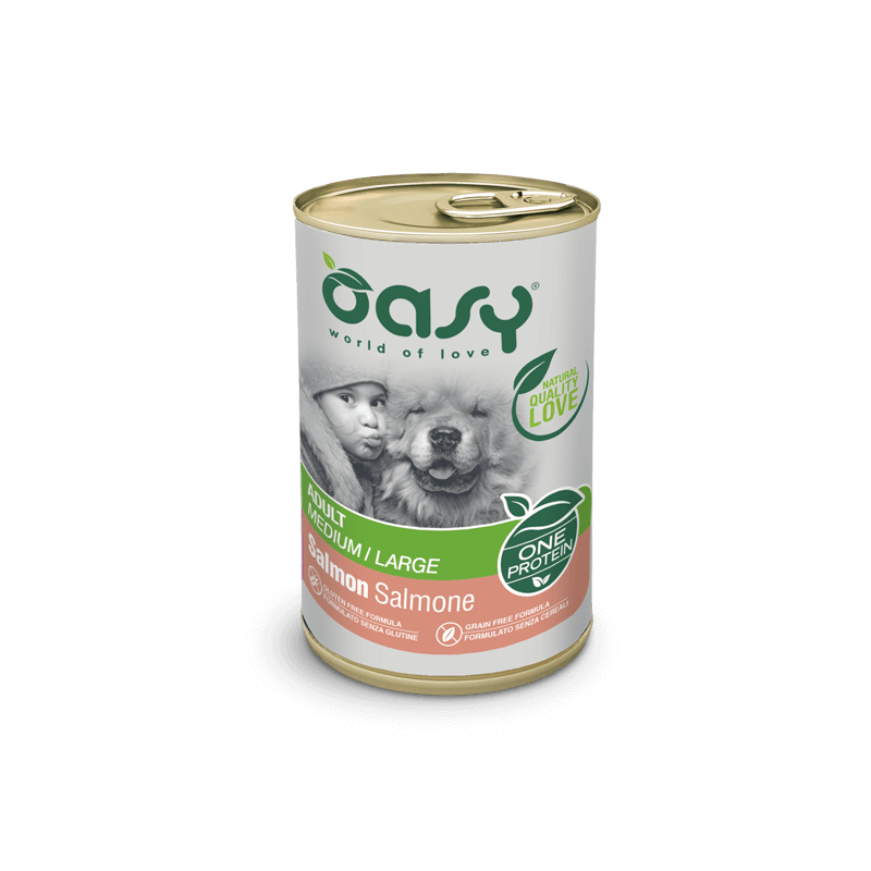 OASY DOG ONE SALMONE LATTINA 400 GR