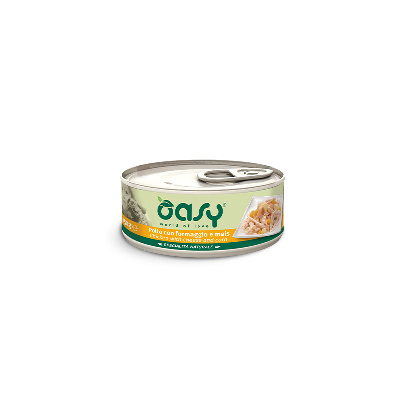 OASY DOG POLLO FORMAGGIO E MAIS LATTINA 150 GR