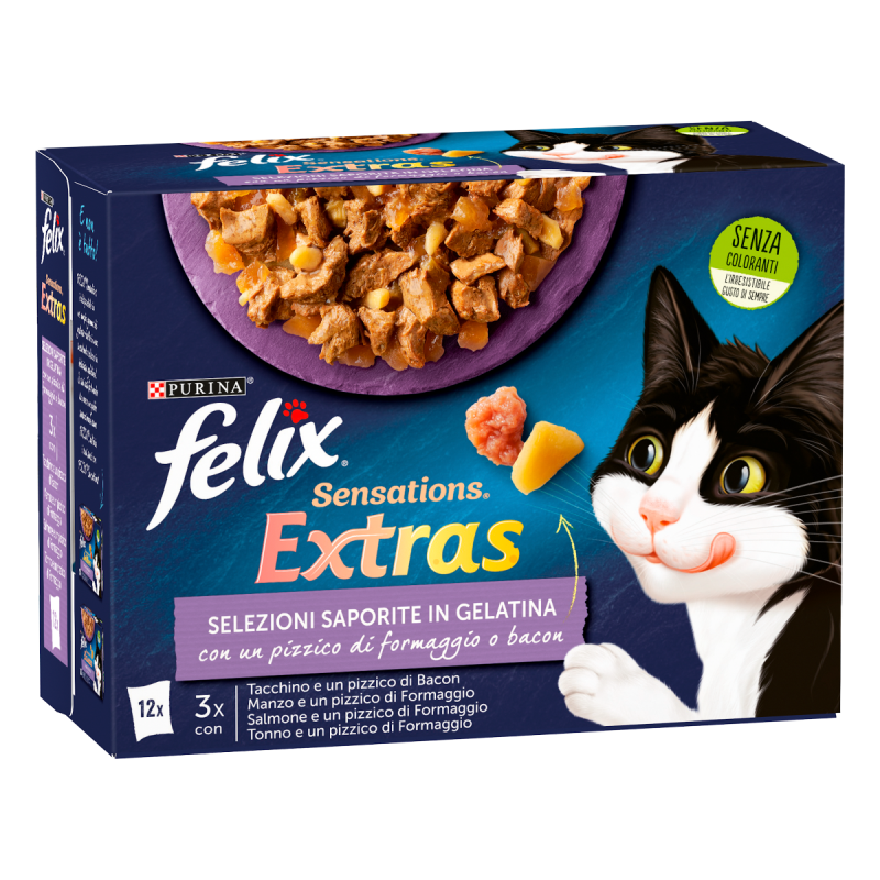 FELIX GHIOTTONERIE MULTIPACK 12X85 GR (EXTRA FORMAGGIO)