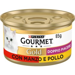 GOURMET GOLD DOPPIO PIACERE MANZO E POLLO 85 GR