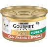 GOURMET GOLD MOUSSE ANATRA E SPINACI 85 GR