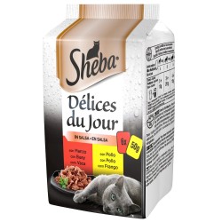 SHEBA DDJ MANZO E POLLO SALSA 6X50 GR