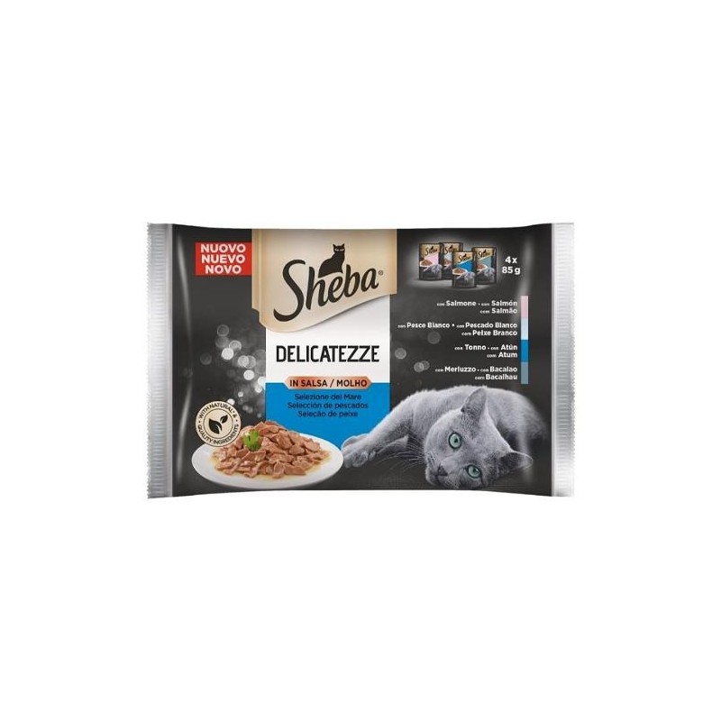 SHEBA DELICATEZZE IN SALSA PESCE 4 X 85 GR