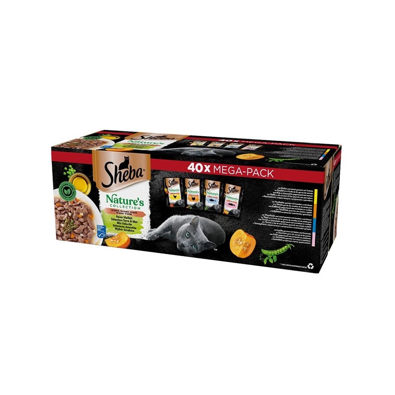 SHEBA SELEZIONE ASSORTITA IN SALSA 40 X 85 GR