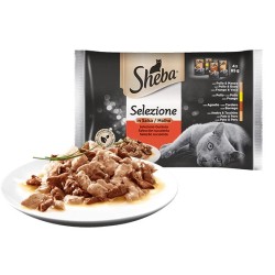 SHEBA SELEZIONE CON CARNE 4 X 85 GR