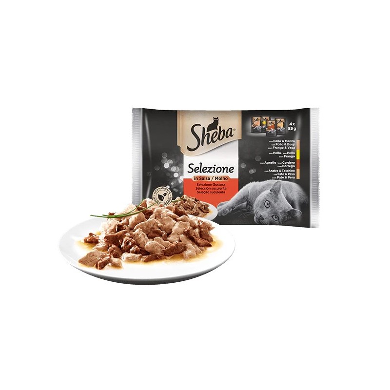 SHEBA SELEZIONE CON CARNE 4 X 85 GR