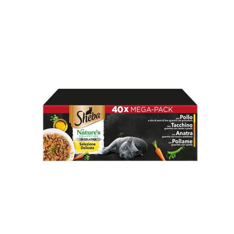 SHEBA SELEZIONE DELICATA IN GELATINA 40 X 85 GR