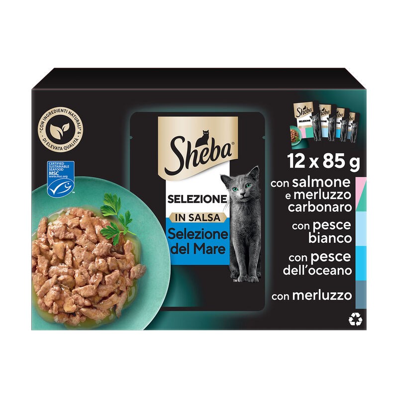 SHEBA SELEZIONE IN SALSA MARE 12 X 85 GR