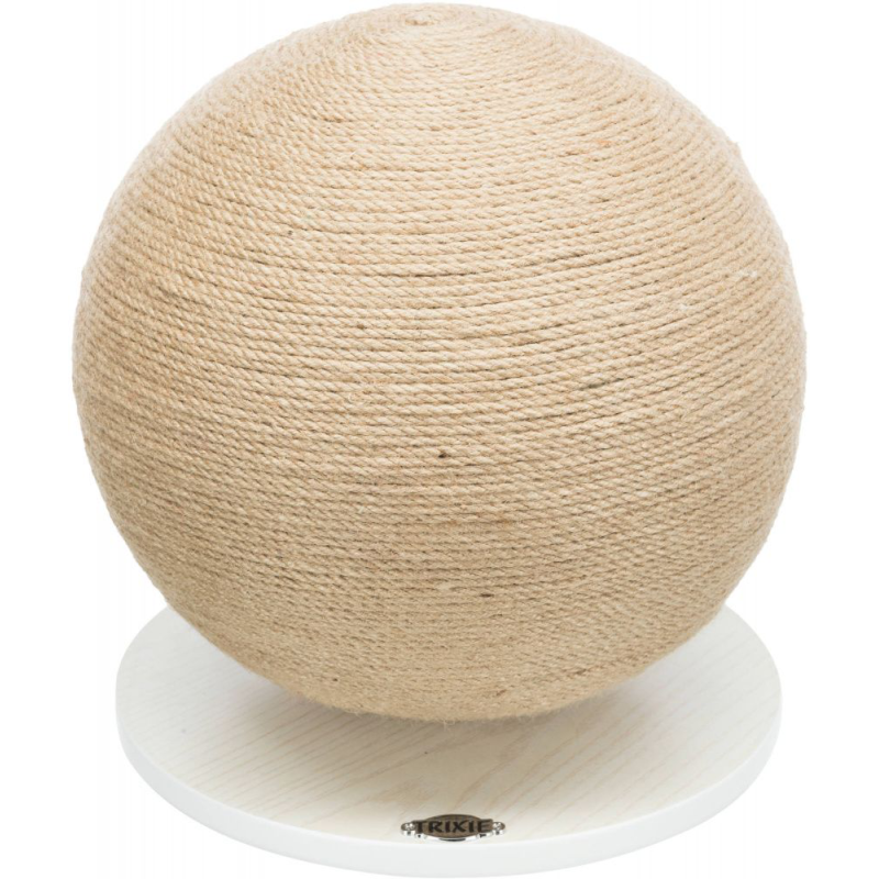 TIRAGRAFFI PALLA IN JUTA/LEGNO 29X31 CM