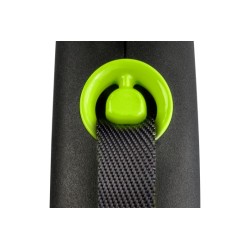 FLEXI DESIGN BLACK GUINZAGLIO FETTUCCIA S 5 MT VERDE