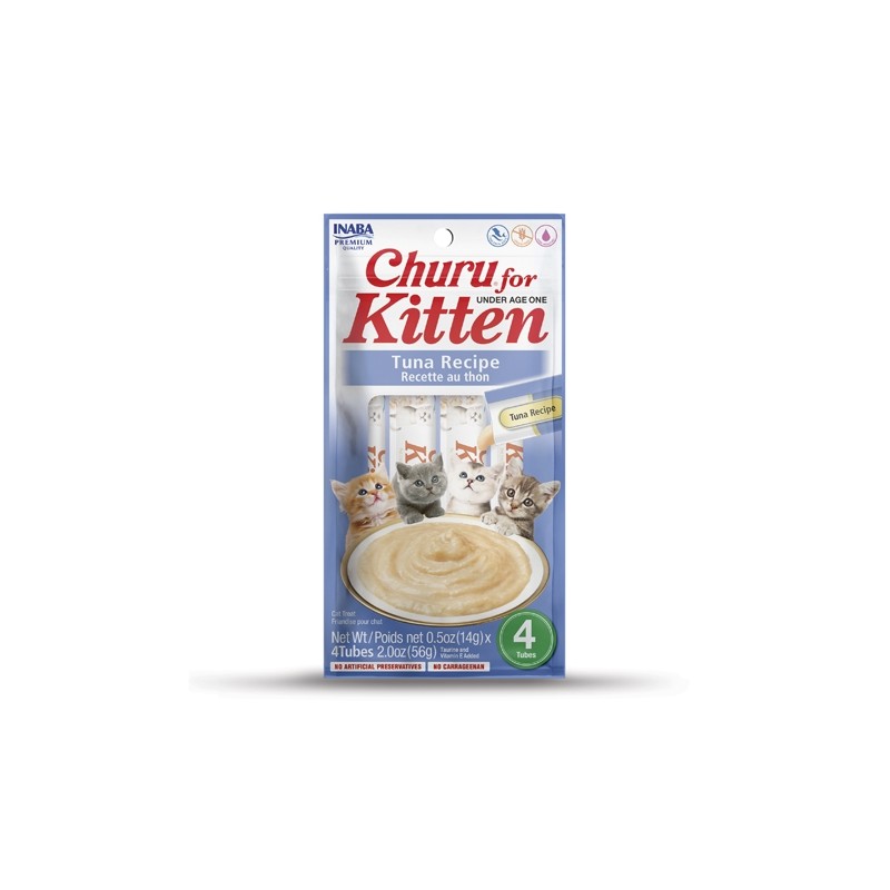 CHURU CAT SNACK KITTEN TONNO 4 X 14 GR