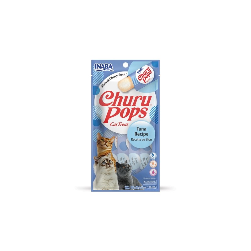 CHURU POPS CAT SNACK TONNO 4 X 15 GR