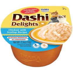 DASHI DELIGHTS CAT POLLO E CAPASANTA CUP 70 GR