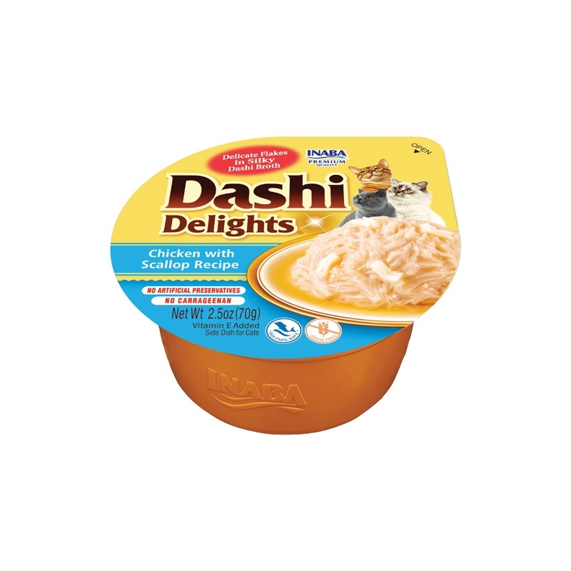 DASHI DELIGHTS CAT POLLO E CAPASANTA CUP 70 GR